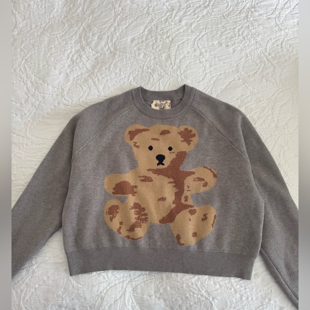 Hippie Rose Charcoal Knit Sweater